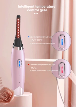 Electric heated eyelash curler magnetic eyelashes with curler custom rechargeable electric eyelash curler