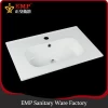 EMP Custom thin edge cabinet bathroom wash basin white color ceramic sink