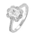 Import Engagement Rings for Women Fashion 925 Sterling Silver Jewelry emerald cut rings from China