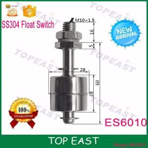 ES6010 STAINLESS STEEL Curve Water Level Sensor Liquid Float Switch 12V/24V/100V