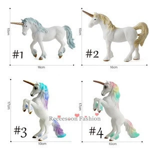 European Style New Gadgets 2020 Mythical Unicorn Pegasus Animal Model Mini Toys Collectible Decorations For Home