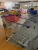 Import European style shopping trolley 4 wheel folding supermarket cart from China