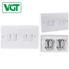 Factory British Standard 10A 4 Gang Residential Electric Switch Dimmer Wall Switch