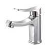 Factory direct new style basin faucet single hole hot/cold bathroom wash mixer water taps handle zinc with wholesale price