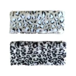 Factory Direct Sale Polka Dot Print Fur Knit Headband Crochet Hairband Fur Woven Headband