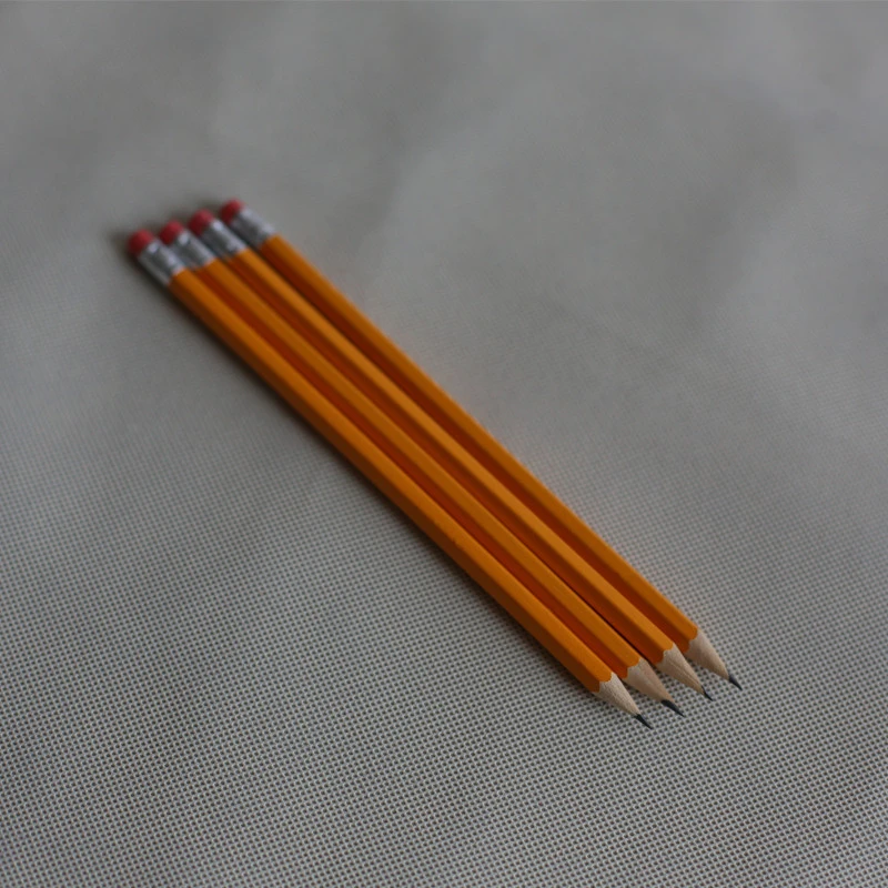 Factory direct selling office and school HB yellow writing wood pencil