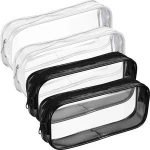 Factory direct transparent cheap clear PVC kids waterproof pencil case