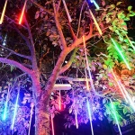 Factory directly for  hot sale RGB solar led lights 6v Meteor Shower tube for outdoor decoration LED meteor starfall led tube li