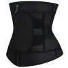 Factory Directly Latex Black Zip Front 9 Steel Boned Waist Trimmer Adjustable Belt Plus Size Waist Support