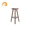Factory directly selling Amazon Metal frame Retro Bar Stools Modern Barstool Solid carbide Round High Bar Chair