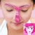 Import Factory price ABS DIY Shaping Eyebrow Template Stencil Makeup Grooming Tool with handle from China