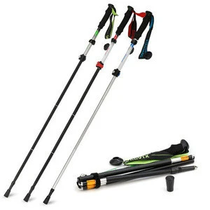 Factory Price Retractable Trekking Stick, Walking Stick