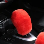 Factory Price Universal Gear Lever Knob For Car Accessories Interior Australian Merino Sheepskin Fur Stick Handball Cover