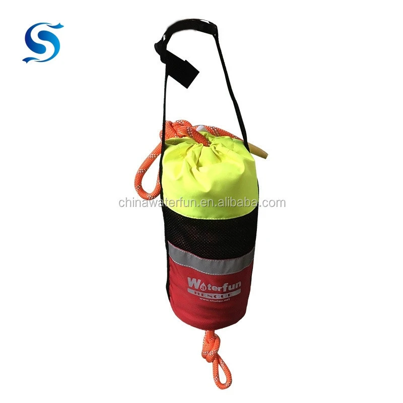 Factory Provide Rescue Throw Rope Bag with 20m Reflective Floatation Rope