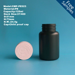 Factory sale HDPE clear empty plastic medicine capsule pill bottle