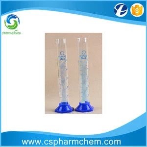 Factory Supply Graduated Test Tube Glass Graduated Cylinder Laboratory Measuring Cylinder