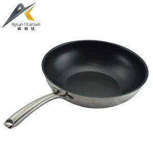 Factory wholesale non stick fry pan cut edge cast steel handle japanese frying pan