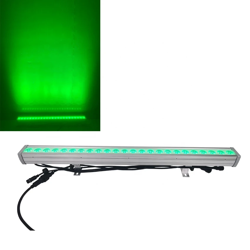 Factory wholesale Waterproof  outdoor lighting 24pcs RGBW 4in1 led bar light wall washer