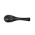 Import Fancy Chinese Simple Ceramic Soup Porridge Spoon Honorable Black Spoons from China
