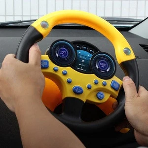 Fashion design simulation toy car co-pilot simulation steering wheel