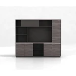 Fashion environmental wooden file cabinet office combination bookcase for meeting room