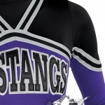 fashionable school cheer leading uniforms Sublimated Full sleeve top uniforms