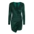 Import Fasion Green Long Sleeve V Neck Women Dress Women Formal Clothing Dress from China