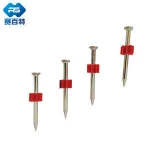 Fasteners drive pins shooting nail gas nails with red washer