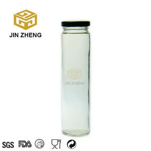 fermented bean curd Factory outlets 275 ml straight side glass juice bottles with lids with caps