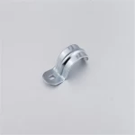 FH-1008A 28mm Outer diameter sliver  lean tube support Cold-rolled Steel pipe clamp joint pipe fitting clip