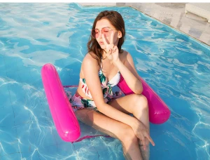 Floating Water Hammock Float Lounger Inflatable Swimming Pool Foldable