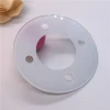 Flood led light replacement small round tempered cover glass with silk printed
