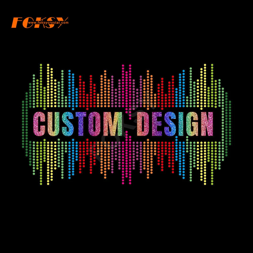 Foksy Rhinestone Transfer Custom Service For Different Motifs And Designs