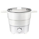 Folding electric skillet small portable electric cooker multi-function household dormitory student cooking noodle mini electric