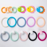 Food Grade Baby Teether Toy Silicone Teething Bracelet