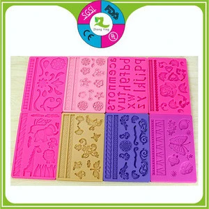 Food Grade Flexible Strong Silicone Turn Sugar Lace Cake