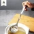 Import Food grade SS18/8 utensils with curved handle soup ladle skimmer spoon from China