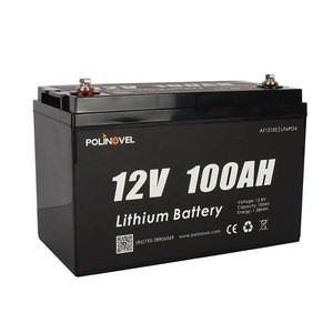 for sale Polinovel AF 12V 100Ah Lithium Ion LiFePO4 Battery For Leisure RV Caravan Marine Boat Solar Storage Application and mor