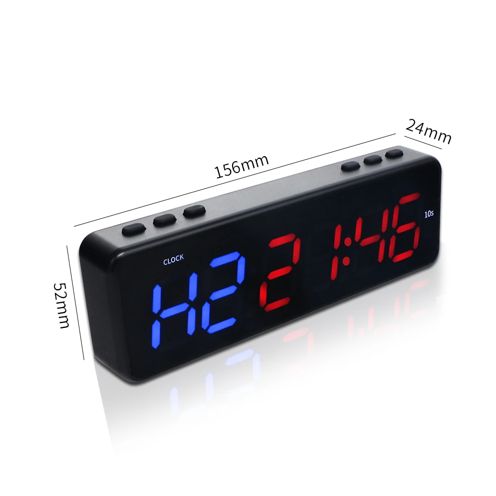Ganxin Hot Selling 1 Inch Countdown/up Timer Stopwatch Timer for Fitness Electronic Gym Timer Mini LED Clock