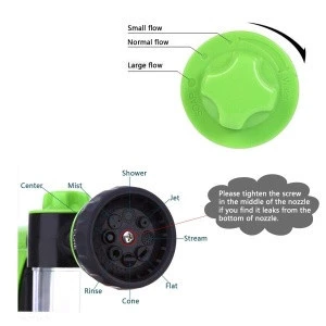 Garden  water Cannon,  Foam Nozzle Soap Dispenser Gun with Wash Mitt  8 Watering Pattern for Car Washer