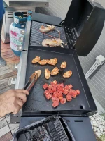 Gas barbecue grill high temperature bbq grills hot selling combo grill
