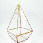Geometric Metal Glass Terrarium Vase Glass Interior Home Decorations