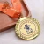 Import Gold zinc alloy trophy custom cheap metal sports honor medal with ribbon souvenir from China
