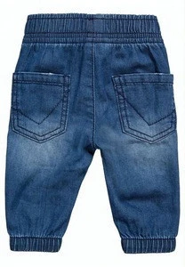 Good Quality Boys 100% Cotton Drawstring Elasticated Waist Relax Fit Jeans