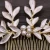 Import Good Quality Fashion Freshwater Pearl Hair Comb Plated Golden leaf headdress Wedding dress accessories Bridal jewelry from China