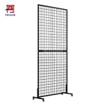 Gridwall Panel Display Stand Heavy Movable Floorstanding Grid Wall Panels Retail Display Rack