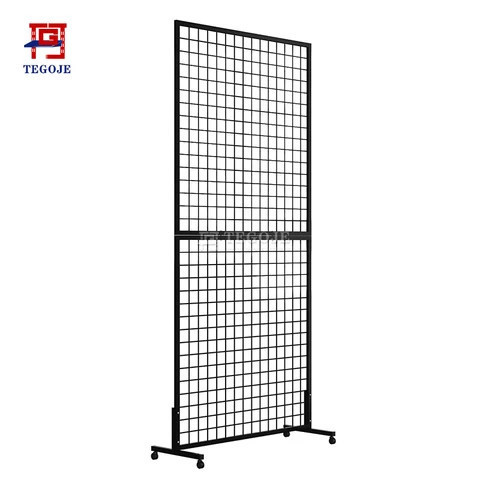 Buy Gridwall Panel Display Stand Heavy Movable Floorstanding Grid Wall ...