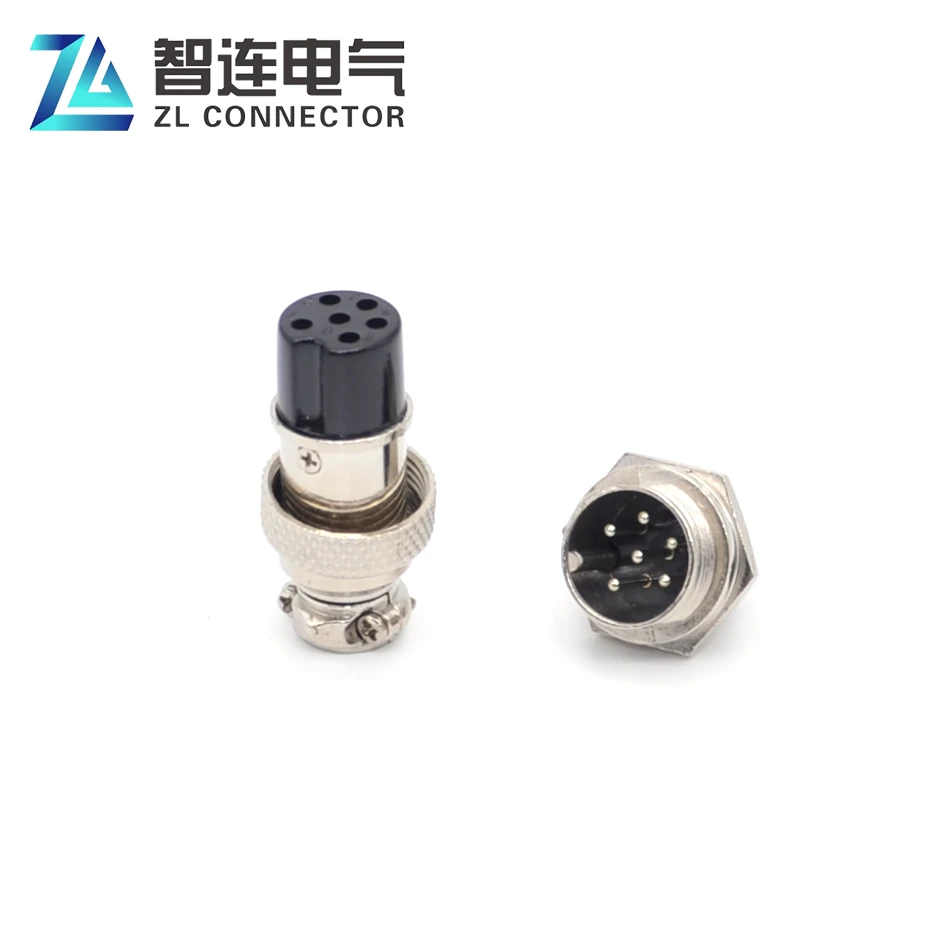 GX16 Low Frequency 6Pin Dc Aviation Electric Connector Plug