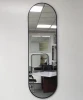 Half Circle Custom Stainless steel Framed hotel bedroom decorative Mirror