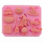 Halloween Baking Tools Round Silicone Cake Mold Color chocolate Muffin Cup Jelly Mold Cake Tools